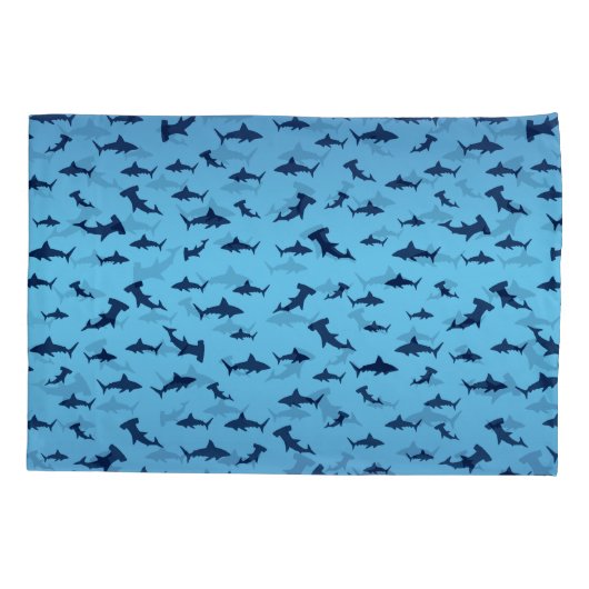 Haaien en hamerhaaien kussensloop (Achterkant-Links)