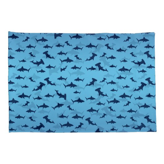 Haaien en hamerhaaien kussensloop (Achterkant-Rechts)