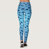 Haaien en meer haaien leggings (Achterkant)