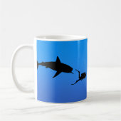 Haaien en SCUBA Koffiemok (Links)