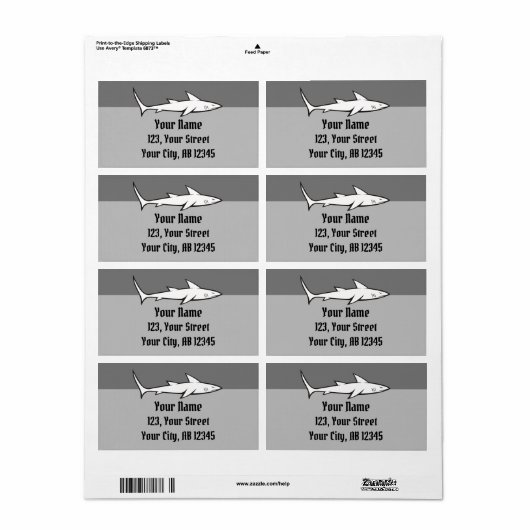 Haaien Etiket (Full Sheet)