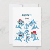 Haaien familie kaart (Achterkant)
