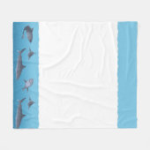 Haaien Fleece Deken (Voorkant (Horizontaal))