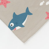 Haaien Fleece Deken (Hoek)