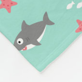 Haaien Fleece Deken (Hoek)