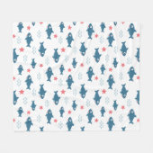Haaien Fleece Deken (Voorkant (Horizontaal))