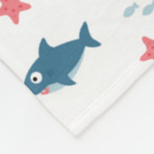 Haaien Fleece Deken (Hoek)