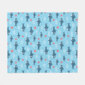 Haaien Fleece Deken (Voorkant (Horizontaal))