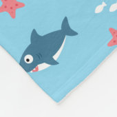 Haaien Fleece Deken (Hoek)