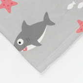 Haaien Fleece Deken (Hoek)