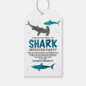 Haaien Geïnfecteerd om het even welke Age Birthday Cadeaulabel (Voorkant)