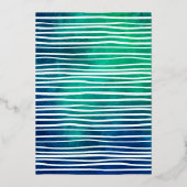 Haaien Geïnfecteerd om het even welke Age Birthday Folie Uitnodiging (Achterkant)