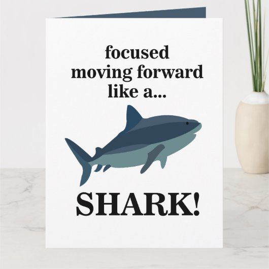 Haaien gericht vooruit bewegen als een haai kaart (Voorkant)