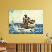 Haaien Gevist, 1885 Canvas Afdruk (Insitu (Woonkamer))