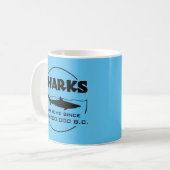 Haaien Geweldige sinds 450.000.000 voor Christus. Koffiemok (Voorkant links)