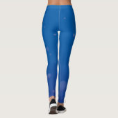 Haaien glimlachen met blauwe bubbels leggings (Achterkant)