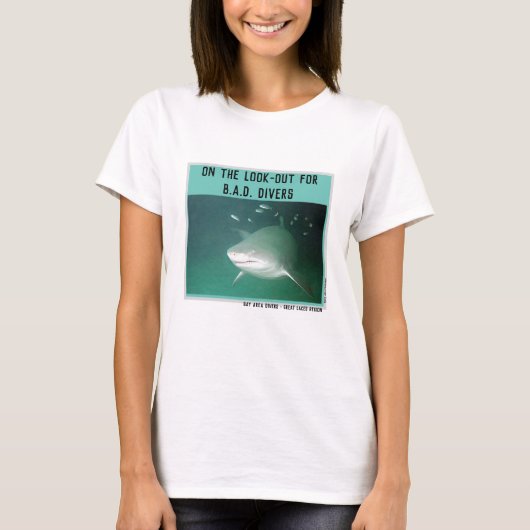 Haaien - Golfgebied Divers gebied Grote Meren T-shirt (Voorkant)