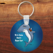 Haaien hebben een grotere kat nodig Funny Cartoon  Sleutelhanger (Voorkant)