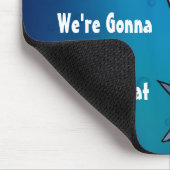 Haaien hebben een grotere munt nodig, Funny Blue M Muismat (Hoek)