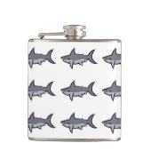 Haaien Heupfles (Voorkant)