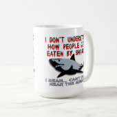 Haaien - Hoor de Muziek Funny Mug Koffiemok (Voorkant rechts)