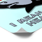 Haaien - Hoor het Poster Muziek Funny (Hoek)