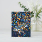 Haaien in Aboriginal Dot Art Style Briefkaart (Staand voorkant)