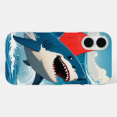 Haaien in de oceaan Case-Mate iPhone case (Achterkant (horizontaal))