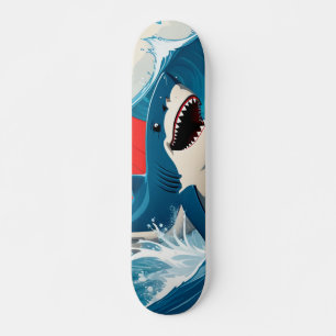 Haaien in de oceaan persoonlijk skateboard