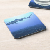 Haaien in de oceaan, uitzicht in de benedenhoek drankjes onderzetter (Linkerzijde)