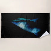 Haaien in de schaduw strandlaken (Voorkant)