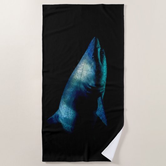 Haaien in de schaduw strandlaken (Voorkant)