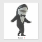 Haaien in een schattige stekelstaafje sticker (Vel)