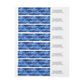 Haaien in het Deep Blue Zee Adreslabel Wikkel (Vel)