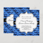 Haaien in het Deep Blue Zee Kaart (Voorkant / Achterkant)