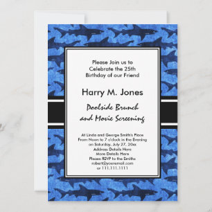 Haaien in het Deep Blue Zee Kaart