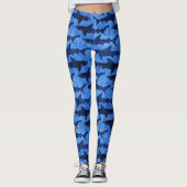 Haaien in het Deep Blue Zee Scuba Diver Girl Leggings (Voorkant)