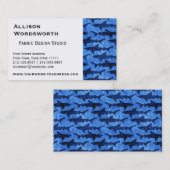 Haaien in het Deep Blue Zee Visitekaartje (Voorkant / Achterkant)