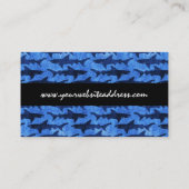 Haaien in het Deep Blue Zee Visitekaartje (Achterkant)