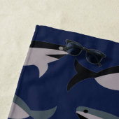 Haaien in het Ocean Monogram Strandlaken (In situ)