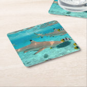 Haaien in het onderzetter van de Bora Bora (Schuin)