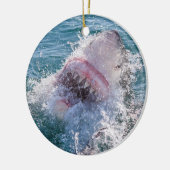 Haaien in het water keramisch ornament (Links)