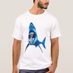 Haaien in het water t-shirt