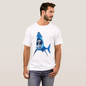 Haaien in het water t-shirt (Voorkant volledig)