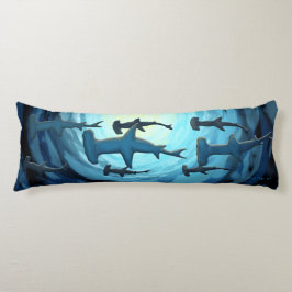 Haaien in Silhouette met Sun Ball Print Lichaamskussen