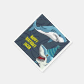 Haaien in vermomming Verjaardag kind Servet (Hoek)