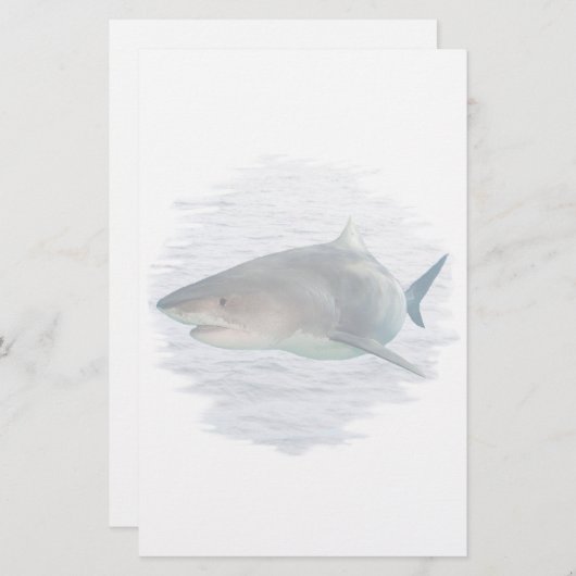 Haaien in waterbenodigdheden briefpapier (Voorkant / Achterkant)
