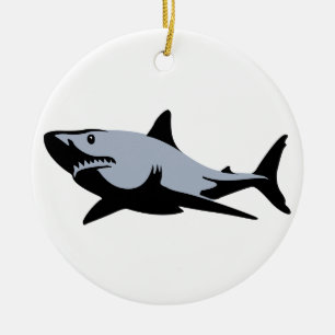 Haaien Keramisch Ornament