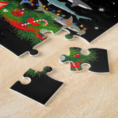 Haaien kerstboom Haaien Haaien Haaien Vruchten Man Legpuzzel (Zijkant)