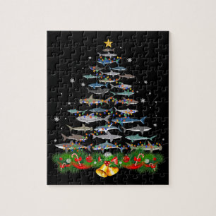 Haaien kerstboom Haaien Haaien Haaien Vruchten Man Legpuzzel